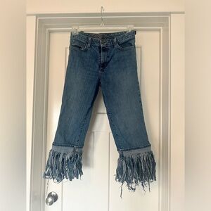 EDDIE BAUER FRINGE JEANS